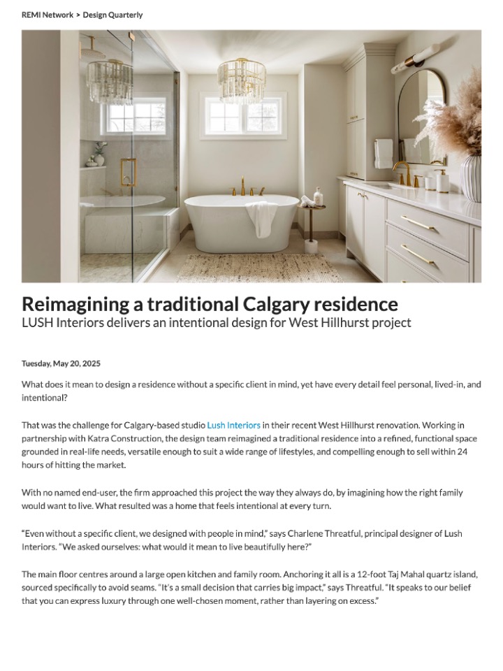 Design Quarterly Article - LUSH Interiors